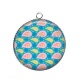 Pendentif Cabochon Argent - fond