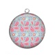 Pendentif Cabochon Argent - fond