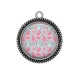 Pendentif Cabochon Argent - fond