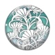 Cabochon Verre - fleur exotique