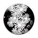 Cabochon Verre - fleur