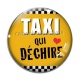 Cabochon Verre - taxi qui déchire