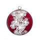 Pendentif Cabochon Argent - fleur