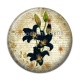 Cabochon Résine - fleur exotique
