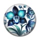 Cabochon Résine - fleur exotique