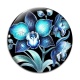 Cabochon Verre - fleur exotique