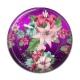 Cabochon Résine - fleur exotique