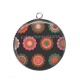 Pendentif Cabochon Argent - fleur