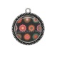 Pendentif Cabochon Argent - fleur