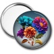 Miroir de poche - fleur