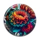 Cabochon Résine - fleur exotique