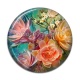 Cabochon Résine - fleur exotique