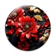 Cabochon Verre - fleur exotique