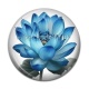 Cabochon Résine - fleur exotique