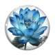 Cabochon Verre - fleur exotique
