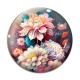 Cabochon Verre - fleur