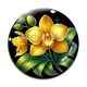 Cabochon Verre - orchidée