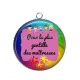 Pendentif Cabochon Argent - maîtresse gentille