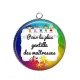 Pendentif Cabochon Argent - maîtresse gentille