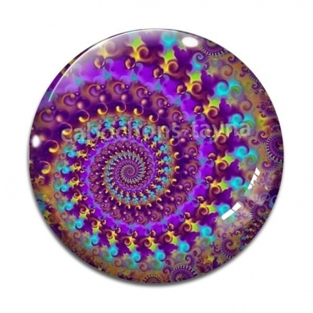 Cabochon Verre - spirale