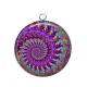 Pendentif Cabochon Argent - spirale