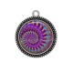 Pendentif Cabochon Argent - spirale