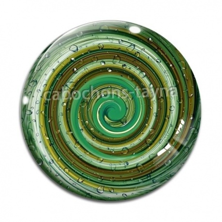 Cabochon Verre - spirale