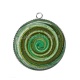 Pendentif Cabochon Argent - spirale