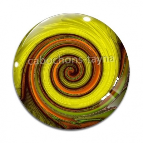 Cabochon Verre - spirale