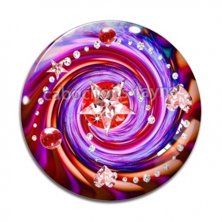 Cabochon Verre - spirale