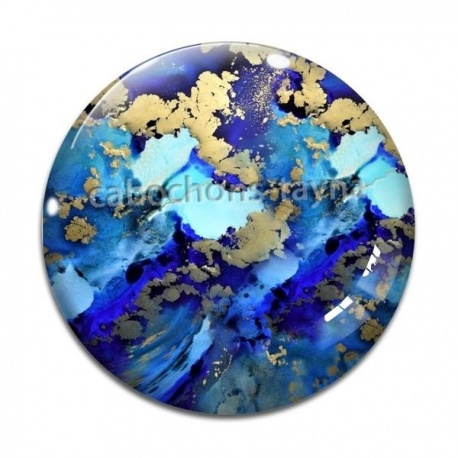 Cabochon Verre - style marbre