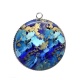 Pendentif Cabochon Argent - style marbre