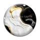 Cabochon Verre - style marbre