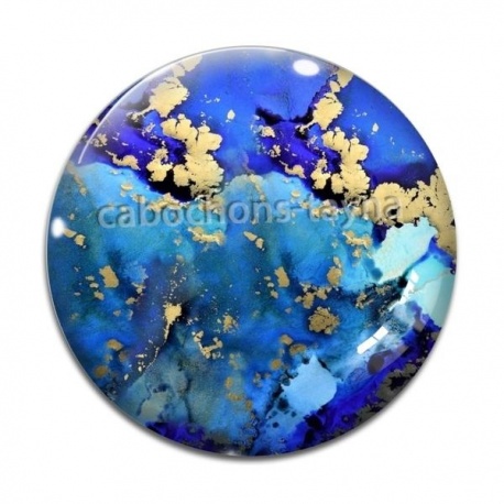 Cabochon Verre - style marbre
