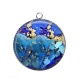 Pendentif Cabochon Argent - style marbre