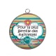 Pendentif Cabochon Argent -  maîtresse gentille