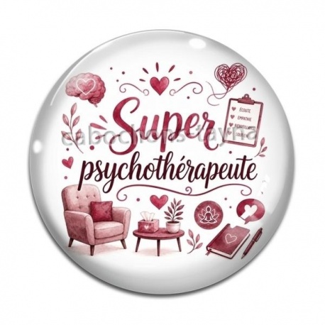 Cabochon Verre - super psychothérapeute