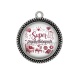 Pendentif Cabochon Argent - super psychothérapeute