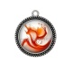 Pendentif Cabochon Argent - style marbre
