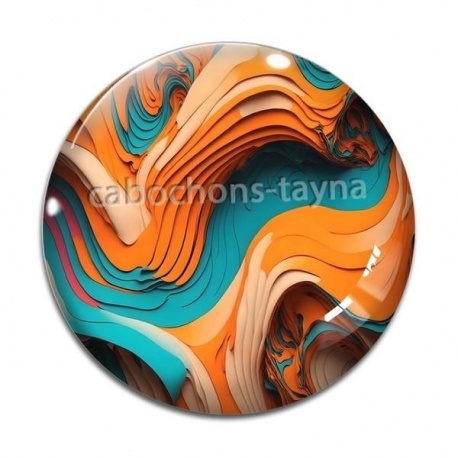 Cabochon Verre - abstrait