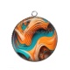 Pendentif Cabochon Argent - abstrait