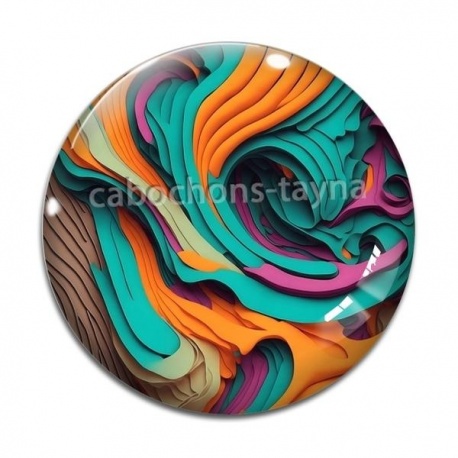 Cabochon Verre - abstrait