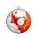 Pendentif Cabochon Argent - effet marbre