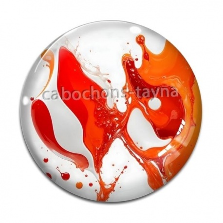 Cabochon Verre - effet marbre