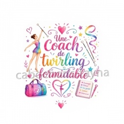 une coach de twirling formidable