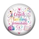 Cabochon Résine - une coach de twirling formidable