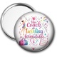 Miroir de poche - une coach de twirling formidable