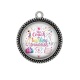 Pendentif Cabochon Argent - une coach de twirling formidable