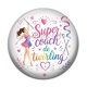 Cabochon Résine - super coach de twirling f