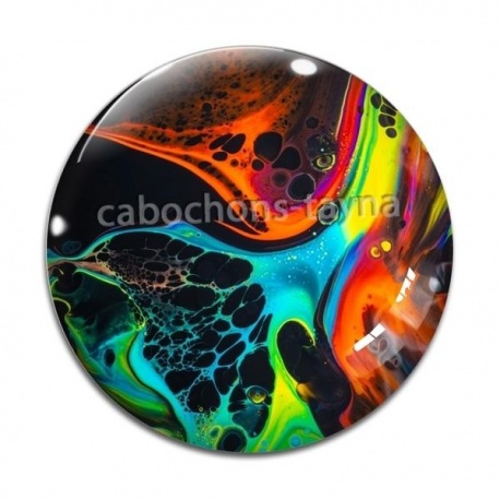 Cabochon Verre - fond abstrait